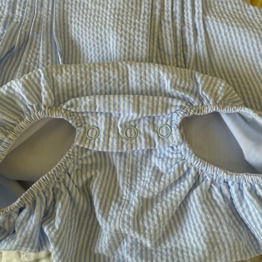 NEW The‎ Beaufort Bonnet Company Boone Bubble 12/18M Breakers Blue Seersucker - Picture 8 of 10